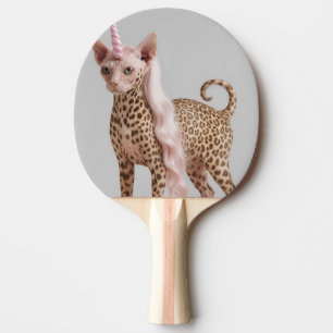 Raquette De Ping Pong Chat Licorne Léopard Glamour en Talons en Fourrure
