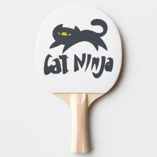 Raquette De Ping Pong Chat ninja - Choisissez la couleur arrière - plan