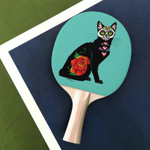 Raquette De Ping Pong Chat noir de Sugar