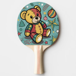 Raquette De Ping Pong Chaussures de Noël Ours en peluche