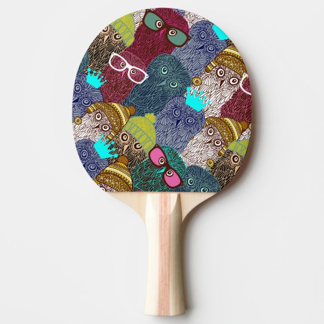 Raquette De Ping Pong Chouette dans la couronne (Devant)