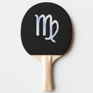 Raquette De Ping Pong Chrome Comme Virgo Zodiac Connexion peau de serpen