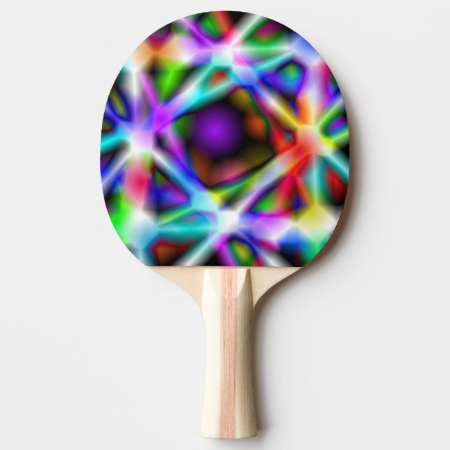 Raquette De Ping Pong Chrome Iridescendant Cinq (Devant)