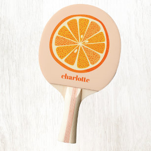 Raquette De Ping Pong Citrus Orange Fun Fun Personnalisé