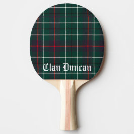 Raquette De Ping Pong Clan Duncan Tartan personnalisable