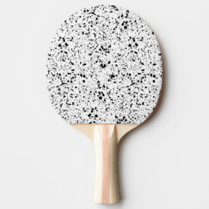 Raquette De Ping Pong Classé en marbre noir Terrazzo
