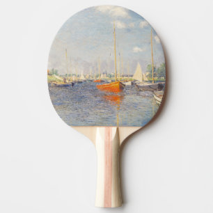 Raquette De Ping Pong Claude Monet. Bateaux rouges, Argenteuil