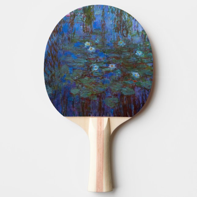 Raquette De Ping Pong Claude Monet - Lys d'Eau Bleue (Devant)