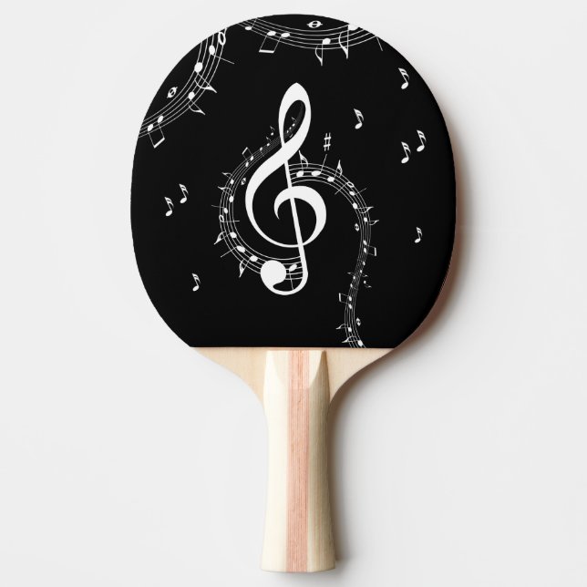 Raquette De Ping Pong Climacic G Clef Music Black (Devant)