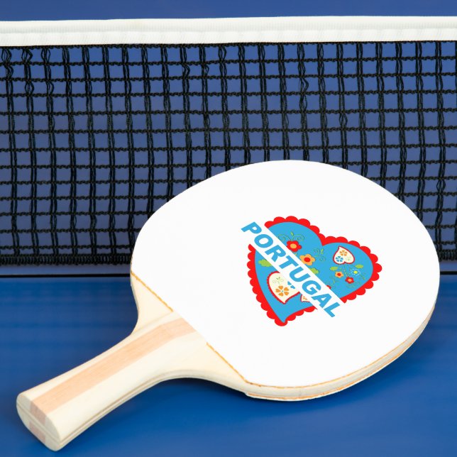 Raquette De Ping Pong Coeur portugais joyeux (Insitu)