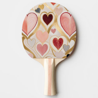 Raquette De Ping Pong Coeurs d'amour