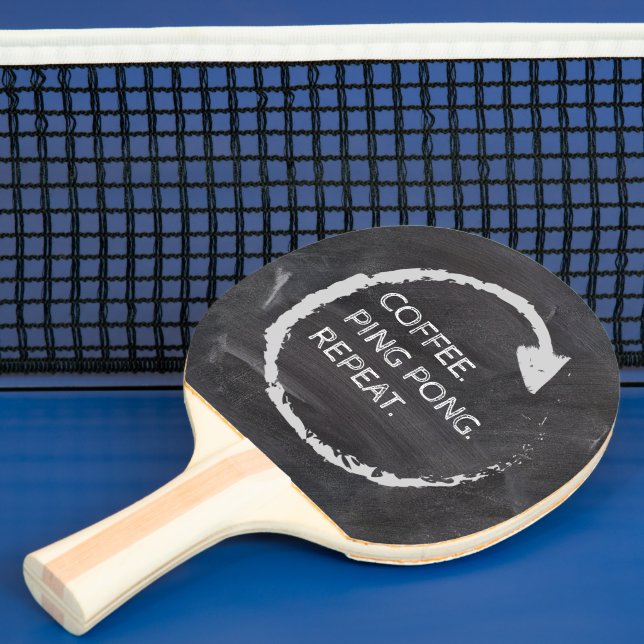 Raquette De Ping Pong Coffee. Ping Pong. Repeat. Custom Phrase (Insitu)
