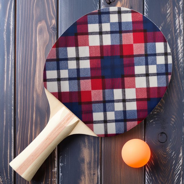 Raquette De Ping Pong Colonial Plaid (Créateur téléchargé)
