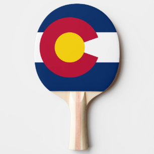 Raquette De Ping Pong Colorado : le drapeau du centième État américain