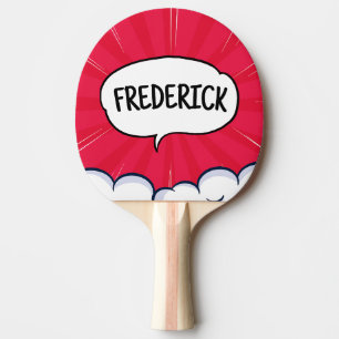 Raquette De Ping Pong Comic book drôle nom personnalisé tendance
