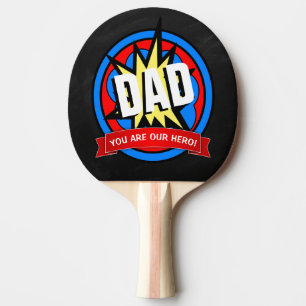 Raquette De Ping Pong Comic Vous êtes notre héros ! Papa