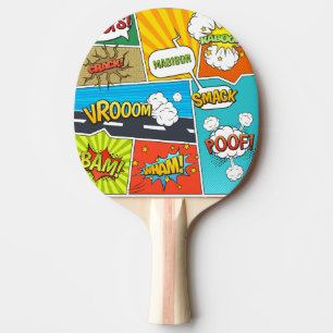 Raquette De Ping Pong Comics de noms personnalisés