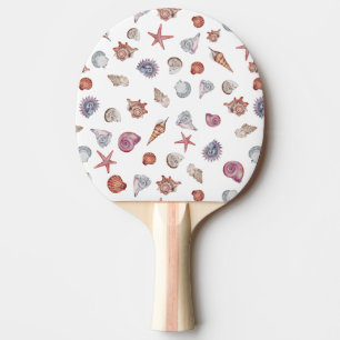 Raquette De Ping Pong Composition de série de peinture à l'aquarelle sou