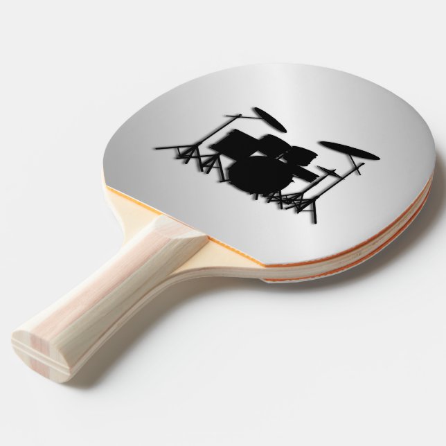 Raquette De Ping Pong Conception de musique à tambour (Dos Angle)