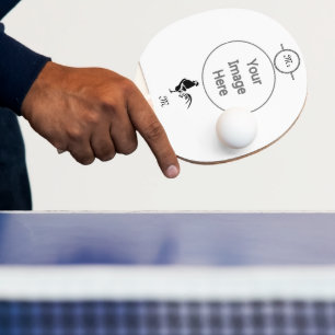 Raquette De Ping Pong Coq noir Croisant l'alarme du bon matin