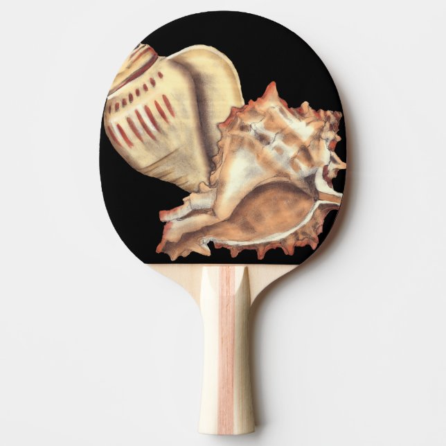 Raquette De Ping Pong Coquilles artistiques de conque (Devant)