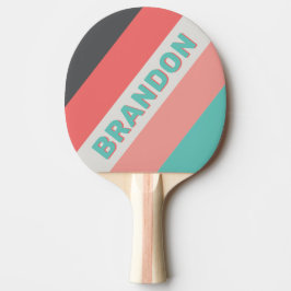 Raquette De Ping Pong Corail blanchi Sunbleached Gras strié avec le nom
