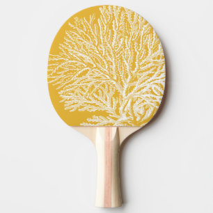 Raquette De Ping Pong Corail jaune et blanc