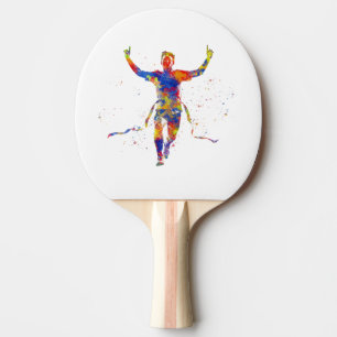 Raquette De Ping Pong Couleur d'aquarelle