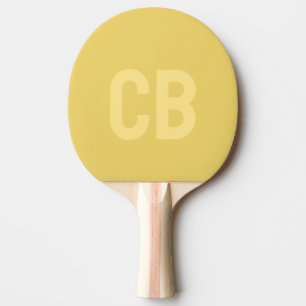 Raquette De Ping Pong Couleur de tendance Doux Yellow Ping Paddle