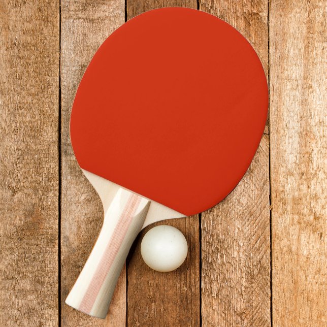 Raquette De Ping Pong Couleur orange du sang solide (Créateur téléchargé)