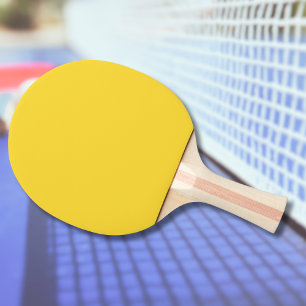 Raquette De Ping Pong Couleur uni jaune soleil   Classic Elegant