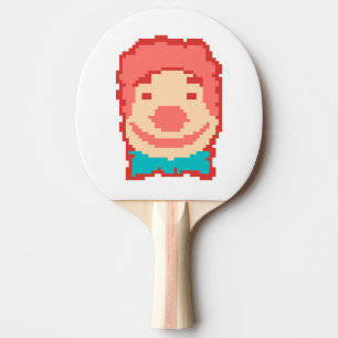 Raquette De Ping Pong Coupe de projecteur clown pixellisé