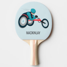 Raquette De Ping Pong Course en fauteuil roulant