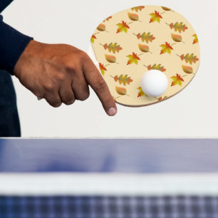 Raquette De Ping Pong Cozy autumn maple leaves oak leaves