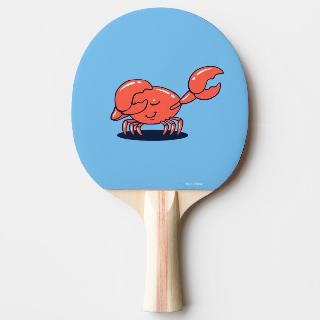 Raquette De Ping Pong Crabe Faisant Le Dab (Devant)