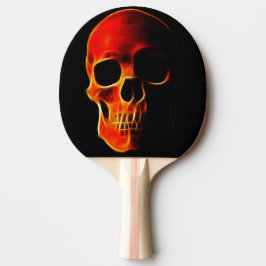 Raquette De Ping Pong Crâne des flammes