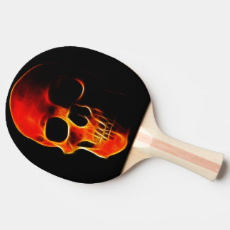 Raquette De Ping Pong Crâne des flammes