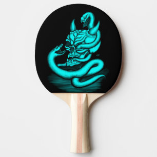 Raquette De Ping Pong Crâne - Tête diabolique avec serpent