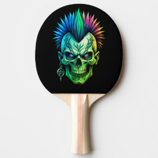 Raquette De Ping Pong Crâne Tribal