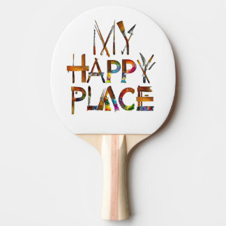 Raquette De Ping Pong "Creative Spin – Mon Endroit Heureux Paddle d'arti