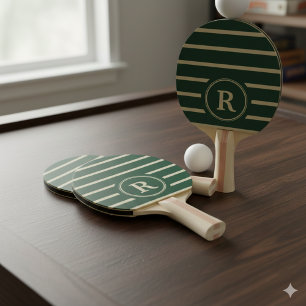 Raquette De Ping Pong Créez Votre Propre Dessin De Monogramme De Nom Per