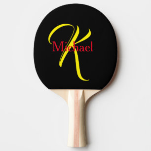 Raquette De Ping Pong Créez votre propre monogramme personnalisé