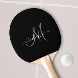 Raquette De Ping Pong Créez Votre Propre Monogramme Personnalisé Et Un S