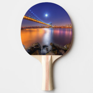 Raquette De Ping Pong Crépuscule, George Washington BridgePalisades, NJ