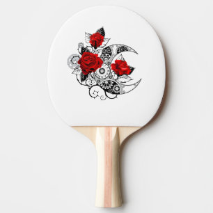 Raquette De Ping Pong Croissant mécanique avec roses rouges