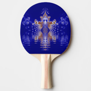 Raquette De Ping Pong Crown Lake Blue Crystal Fractal