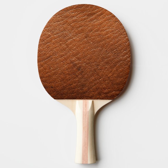 Raquette De Ping Pong Cuir de muscade (Dos)