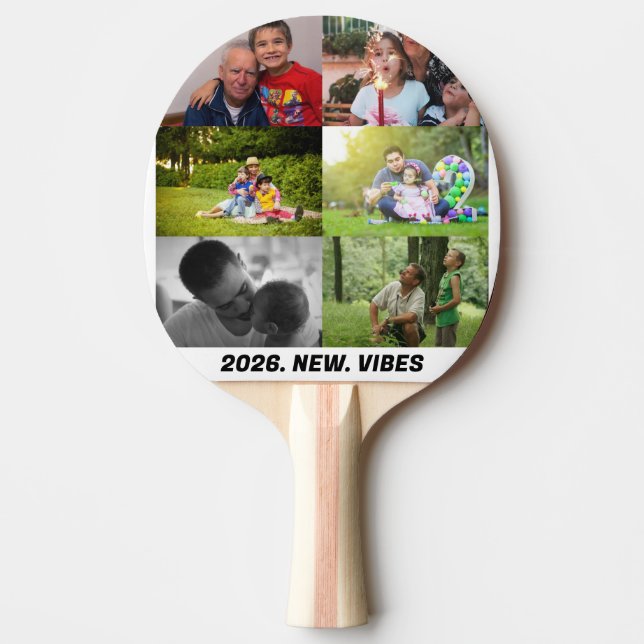 Raquette De Ping Pong Custom 2026 vibes 6 photo collage  (Devant)