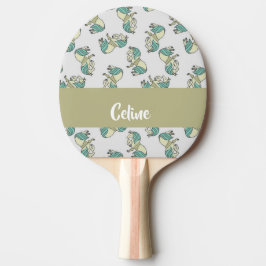 Raquette De Ping Pong Custom name cute horses pattern