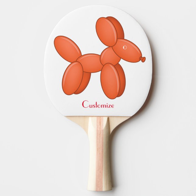 Raquette De Ping Pong Cute Balloon Chien Thunder_Cove (Devant)
